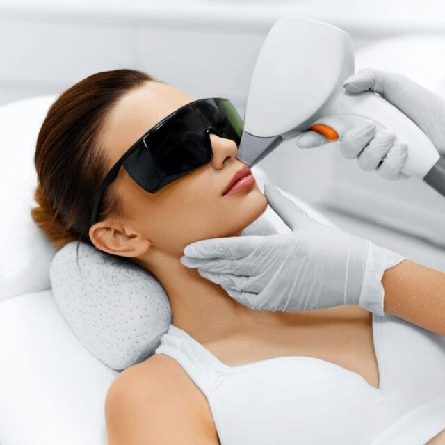 What happens to hair after the first laser?