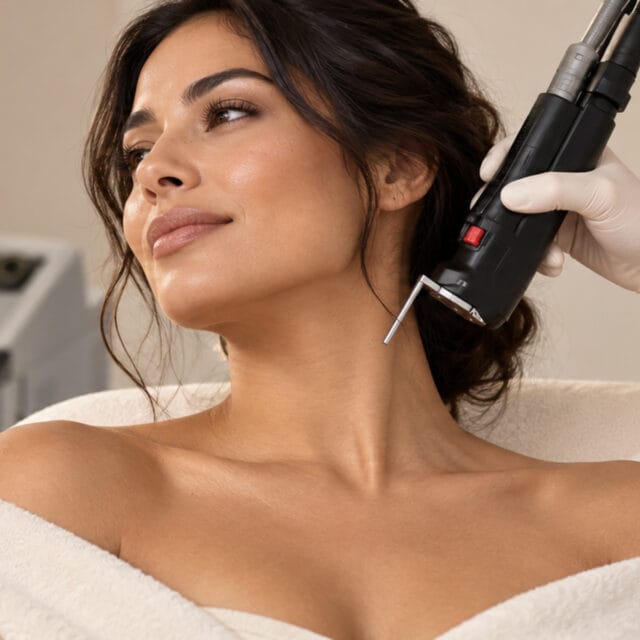 Cynosure Elite+ laser hair removal treatment for a woman with PCOS